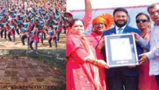 डाेंबिवली में 9,111 महिलाओं का लेजिम का वर्ल्ड रिकाॅर्ड